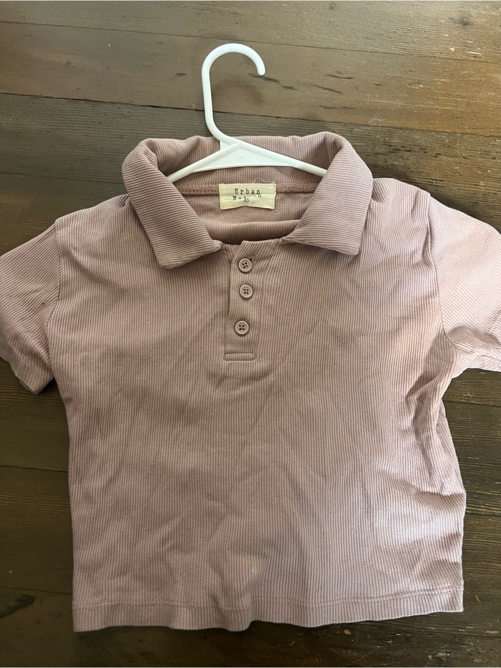 Urban Nation Short-Sleeve Polo in Mauve